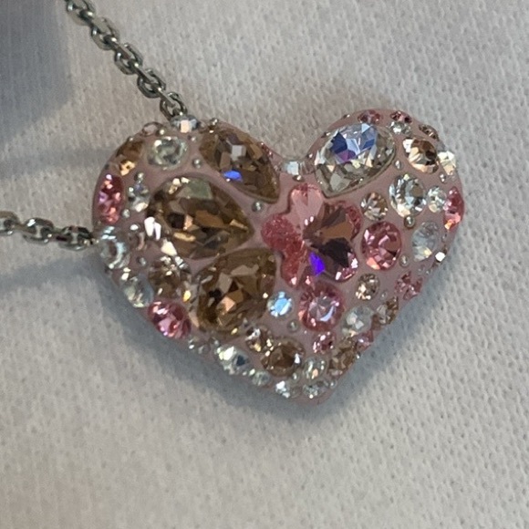 Swarovski Alana Pink Crystal Heart Necklace - Picture 8 of 8